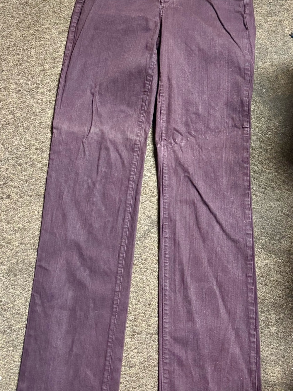 Not Your Daughters Jeans High-Rise Straight Leg Jeans in Plum